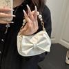 Bow Mini Handbag Fashionable and Versatile Mini Bag New Korean Version Pearl Bow Bags Casual Handbag Exquisite Zipper Cute Bag