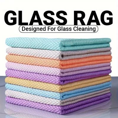 Visschaal Glazen Wisdoek, Huishoudelijke Reinigingsdoek, Vlekverwijderingsdoek, Raamdoekdoek, Multifunctionele doek, Reinigingsbenodigdheden, Reinigingsgereedschap