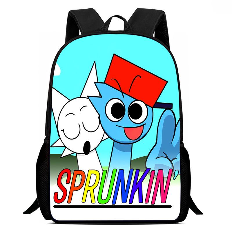 Rhythm Box Sprunki Game Anime Backpack Student School Bag Computer Bag standard