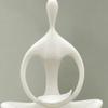 Yousheng Minimalist Zen Humanoid Sculpture Ornament, 3D Printed Abstract Figurine with Smooth Surface And Delicate Texture, Compact Home Decoration