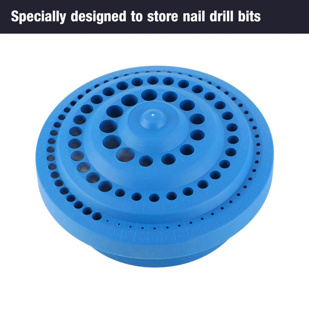 Round Shape Drill Bit Organizer Stand 1-13mm Diameter Drill Bit Storage Box Household Use