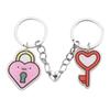 1 Pair Stylish Acrylic Magnetic Heart Pendant Keychain Couple Accessories Lightweight Keyring Valentines Day Gift