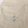 Türkise Wassertropfen Fußkettchen Damen Retro Ethno-Stil Schmuck Mode Fußdekoration