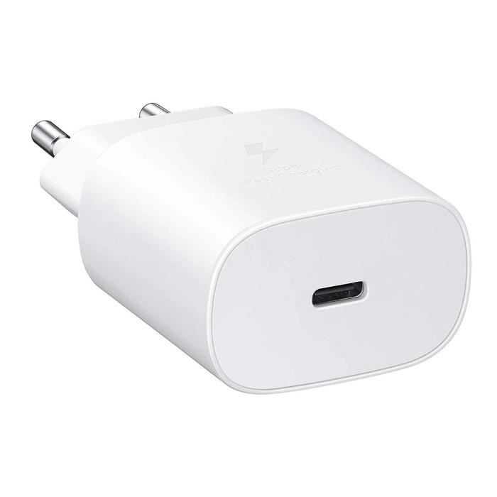 Chargeur Rapide 25W - avec Cable 1M USB-C - pour iPhone 18 Pro Max ,17 Pro,17,iPhone 16,16Pro,15Pro - Blanc