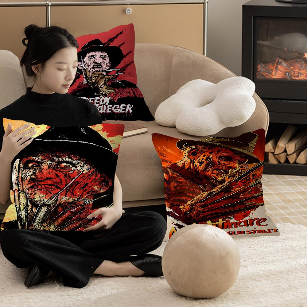 F-Freddy K-Krueger Movie Pillowcase toon Gift Cushion Cover Bedroom Home Sofa Chair Seat Decor pillow case
