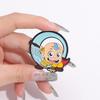 4-19pcs/set Cartoon Anime Characters Enamel Pins Custom Cute Little Monk Brooches Lapel Badges Funny Jewelry Gift for Friends