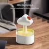 Silent Desktop Rainbow Raindrop Aromatherapy Humidifier & Remote-Control Essential Oil Diffuser
