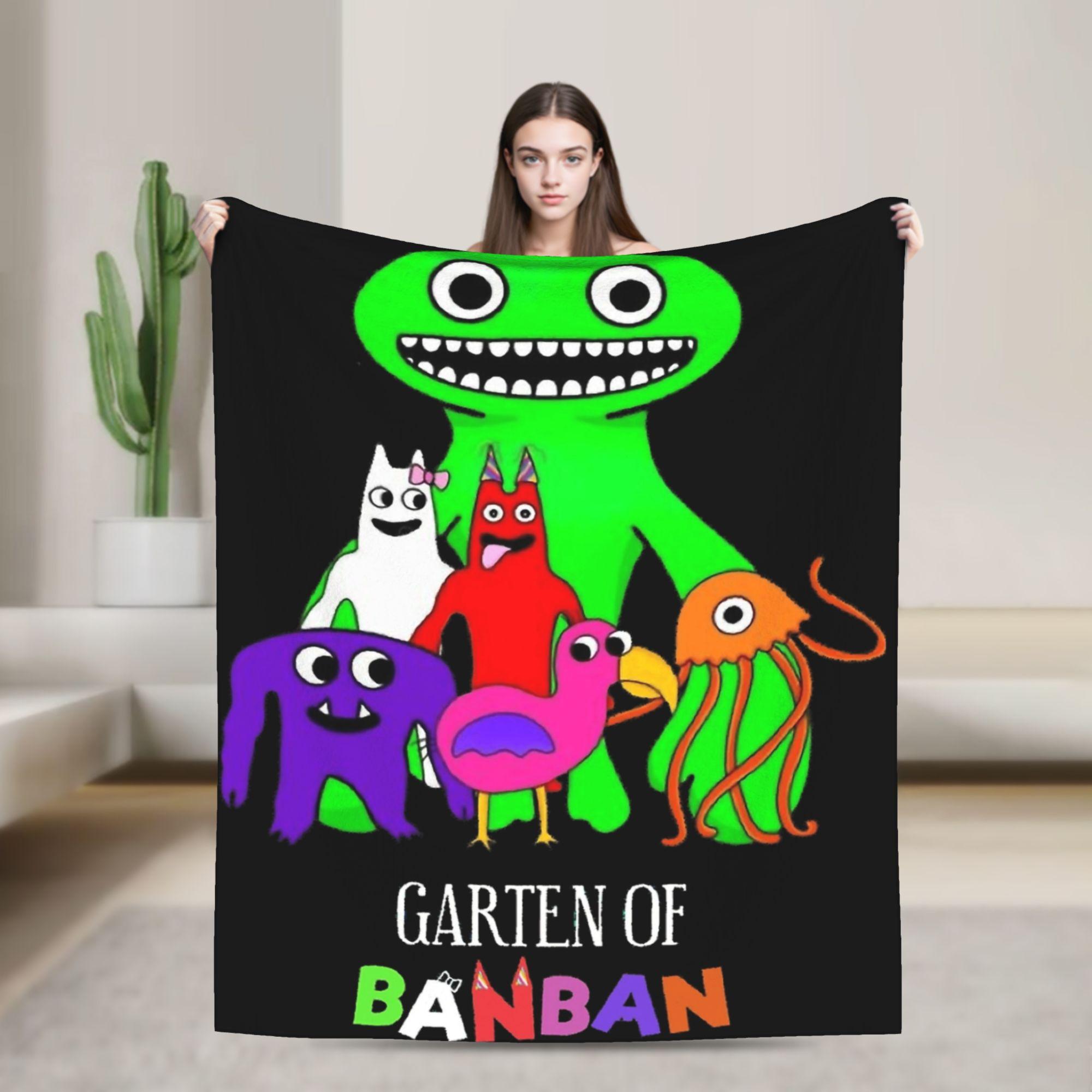 

Garten of banban characters Blanket Super Warm Plush Bedding Throws For Couch Chair Airplane Travel Flannel Bedspread Bed Cover 130x150cm
