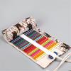 12/24/36/48 Holes Canvas Pencil Case Large Capacity Pencil Wrap Pencil Roll Bag Rolling Pencil Bag Roll Up Pencil Case
