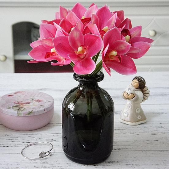 Artificial Flower Fine Workmanship Weather-resistant 4 Branches Real Touch Ultra Realistic Simulation