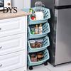 Toys Snacks Storage Basket Multifunctional High Capacity Stackable Fruit Vegetable Organizer Hollow-out for Kitchen Holder