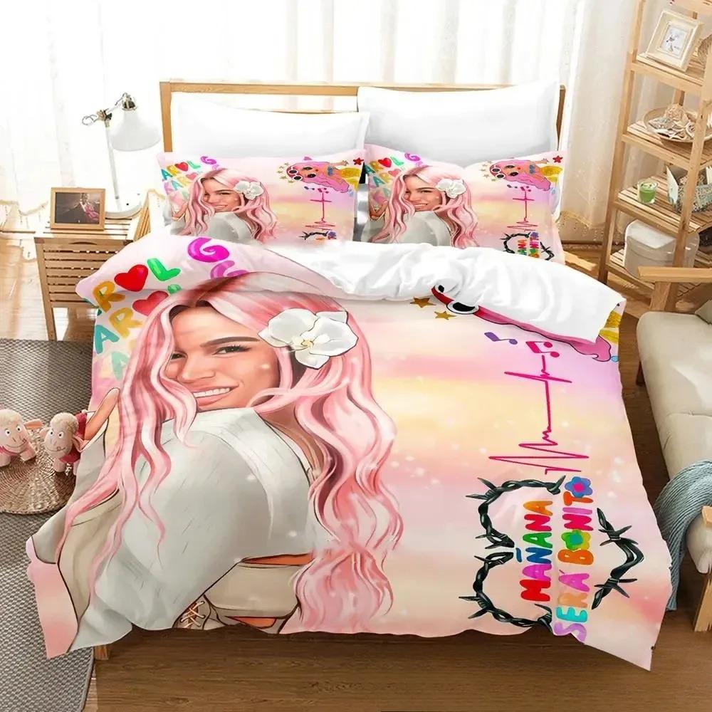 3D Print Karol G Manana Sera Bonito Bica Bedding Set Twin Queen King Size Duvet Cover Pillowcase for Boys Girls