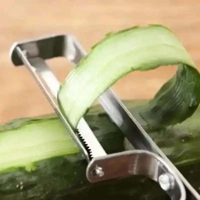 Multifu Stainless Steel Kitchen Tooth Type Planer Fruits And Fruit Peeler Household Kitchen Accessory Creative Convenience Tools