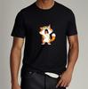 Angry Cartoon Cat T-Shirt Hilarious Orange Tabby Graphic Tee Unisex Shirt Unisex T-Shirt