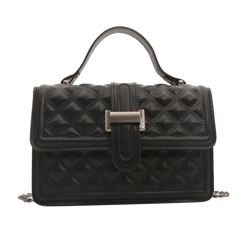 2025 Summer New Trend Simple Oblique Span Simple Commuter Niche Small Square Bag Fashionable Shoulder Popular Bag