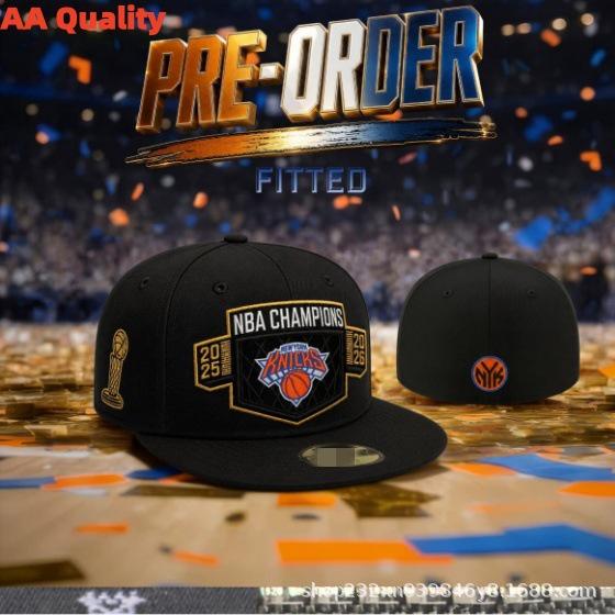 Berretto con visiera piatta New York Knicks Campioni NBA 2026