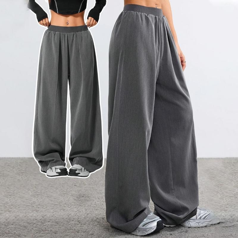 Casual Wide-leg Dress Pants Woman