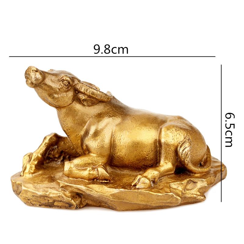 Kreative Retro Messing Tierkreiszeichen Simulation Tier Goldene Kleine Skulptur Handwerk Dekoration Chinesische Moderne Heimdekoration