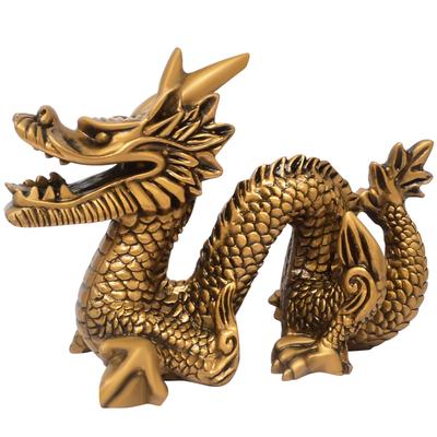 YISHUI Στολίδι Feng Shui Έτος του Δράκου Πορτρέτο Δράκου Τυχερό Αντικείμενο Δράκος Chinku Tsuyaku Τυχερό Φυλαχτό Ρητίνη W5518 (ISUI)