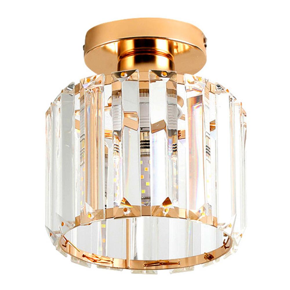 Lustre Moderne en Cristal à 3 Ampoules Douille E27 Lampe de Plafond pour Chambre à Coucher Lampe Suspendue pour Salon Chambre à Coucher Cuisine Couloir