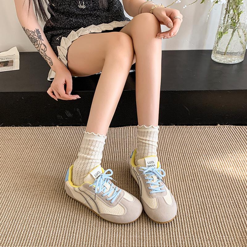 Forrest Gump Shoes 2025 New Retro German Training Shoes Versatile Soft Sole Comfortable Casual Sports Shoes Board Shoes White Shoes Women's Shoes