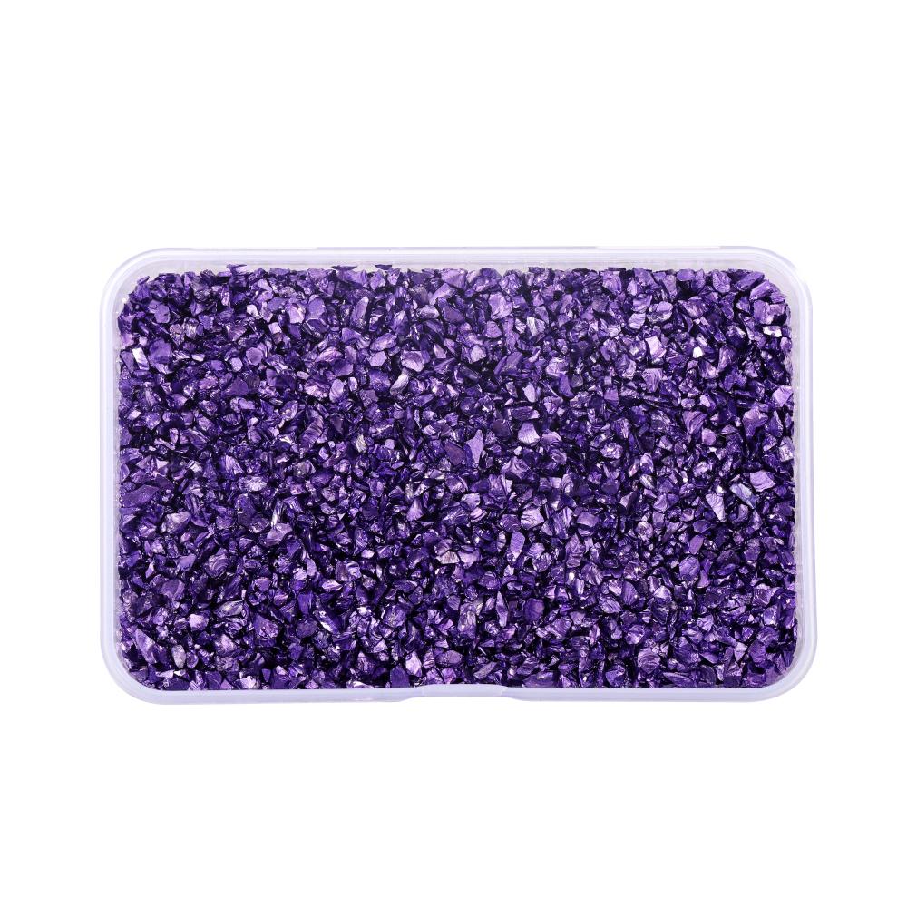 30/50/80 g/caixa cor pedras de vidro esmagado resina enchimento para diy resina cola epoxy molde irregular cristal arte do prego decoração jóias fazendo