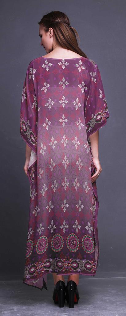 Phagun Floral Ethnic Womens Long Beach Kaftan Beachwear Bikini Coverup Maxi
