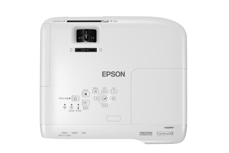 Epson EB-994F 3LCD FHD projector 1920x1080, 4100 ANSI lumens, USB Wi-Fi Ethernet LAN, White