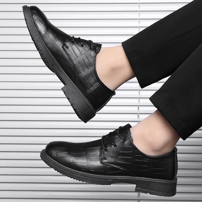 Fashion Comfortable Business Lace-Up Men's Leather Shoes New In Promotion Elegant Summer Sale Adults Classic Original Male Casual Shoe