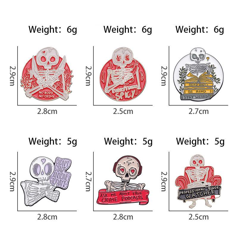 Creative Skull Zombie Brooch: Versatile Metal Badge for Clothing, Hats, Backpacks, and Accessories.