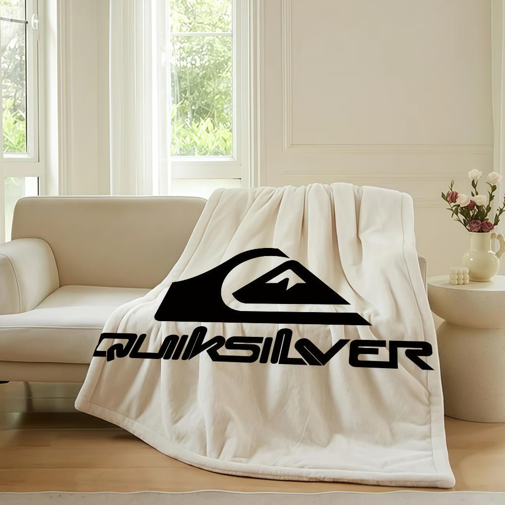 Fashion Print Q QuiksilverS Blanket For Sofa Office Bed Plane Travel Sleep Read Relax Camping Soft And Warm