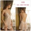 Women's Lace Embroidered Sheer Mesh Deep V Padded Cami Sleep Dress with Robe Lingerie Set