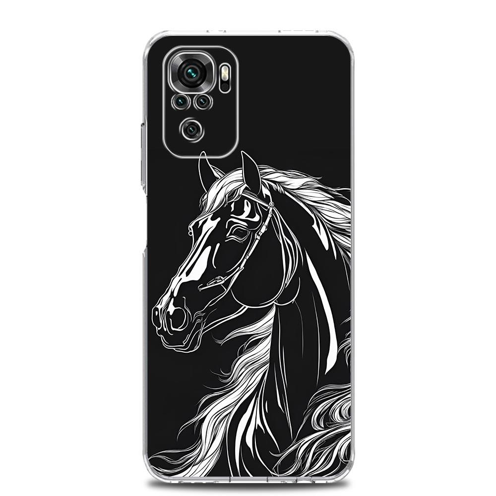 Phone Case For Xiaomi Redmi Note 15 14 13 12 4G 10 11 Pro Plus 5G 14C 13C 12C 10C Cover Beautiful Elegant Brown Horses