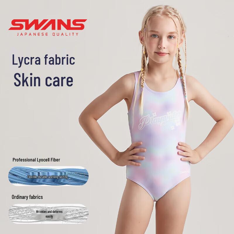 Costum de baie dintr-o piesă pentru antrenament fete SWANS - Model 242