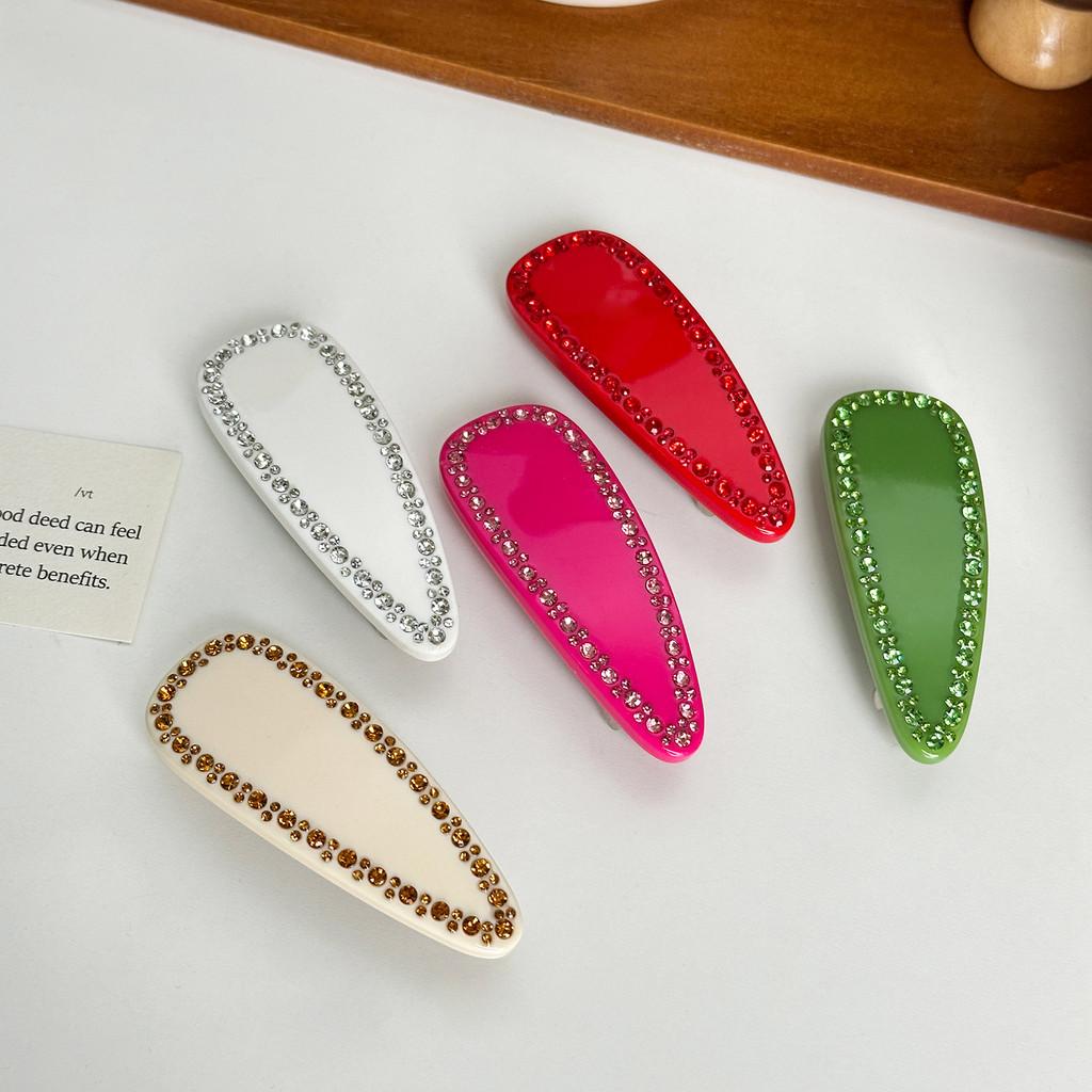Elegant Spring Clip With Rhinestones For Chic Hairstyling In Versatile Colors And Designs