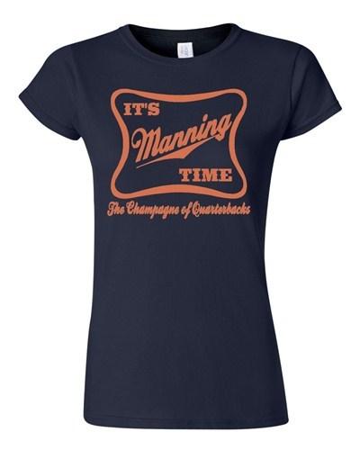 Junior It s Manning Time Script Funny Humor Parody Football Sports T-Shirt Tee Unisex T-Shirt S