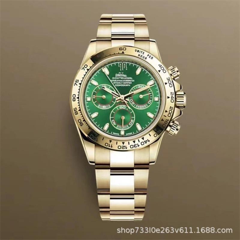 Montre Daytona Di Panda Bleu Glace Homme Montre Mécanique Entièrement Automatique Trois Compteurs Six Aiguilles Multifonctionnel Danny Road Chronographe