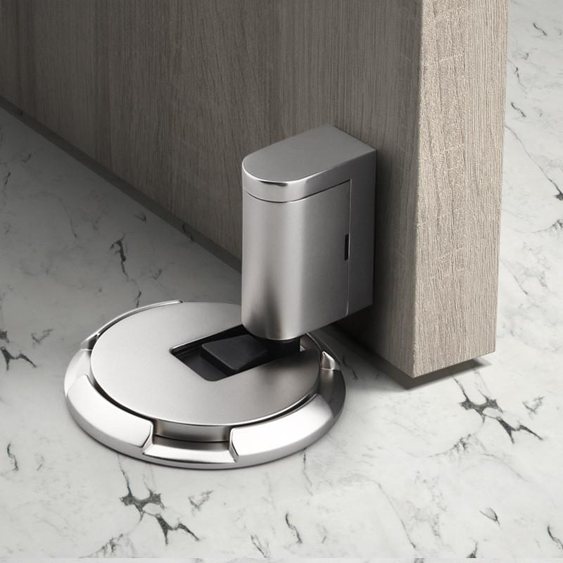 Adjustable Windproof Zinc Alloy Door Stopper Non-punch Magnetic Door Holder Heavy Duty Mechanical Door Stop