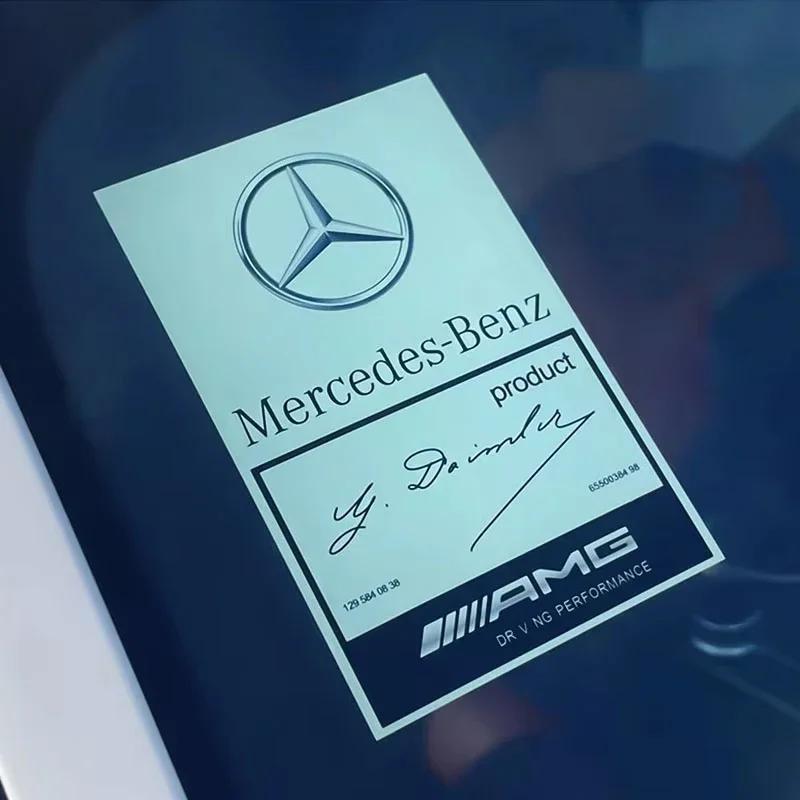 2025 Autoturism Fierbinte Parbriz Față Autocolant Static Rezistent la Apă Decal Static Pentru Mercedes Benz AMG Clasa A B C E S V A180 CLK CLA GLE W2