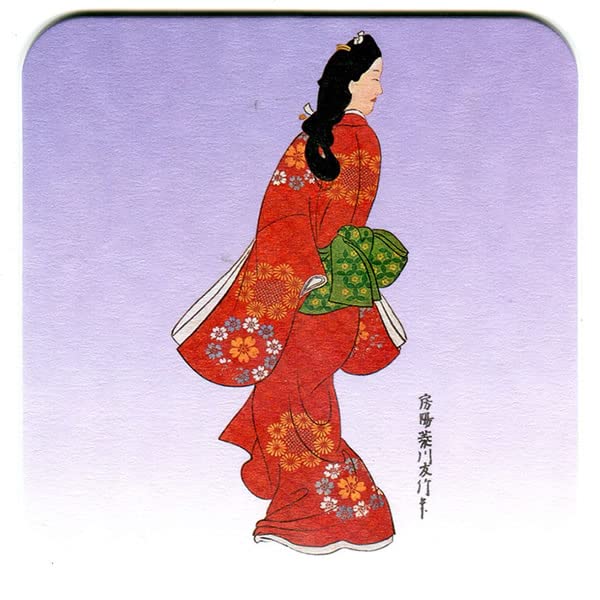 Ukiyo-e Coaster 6 Types Set 30 Pieces