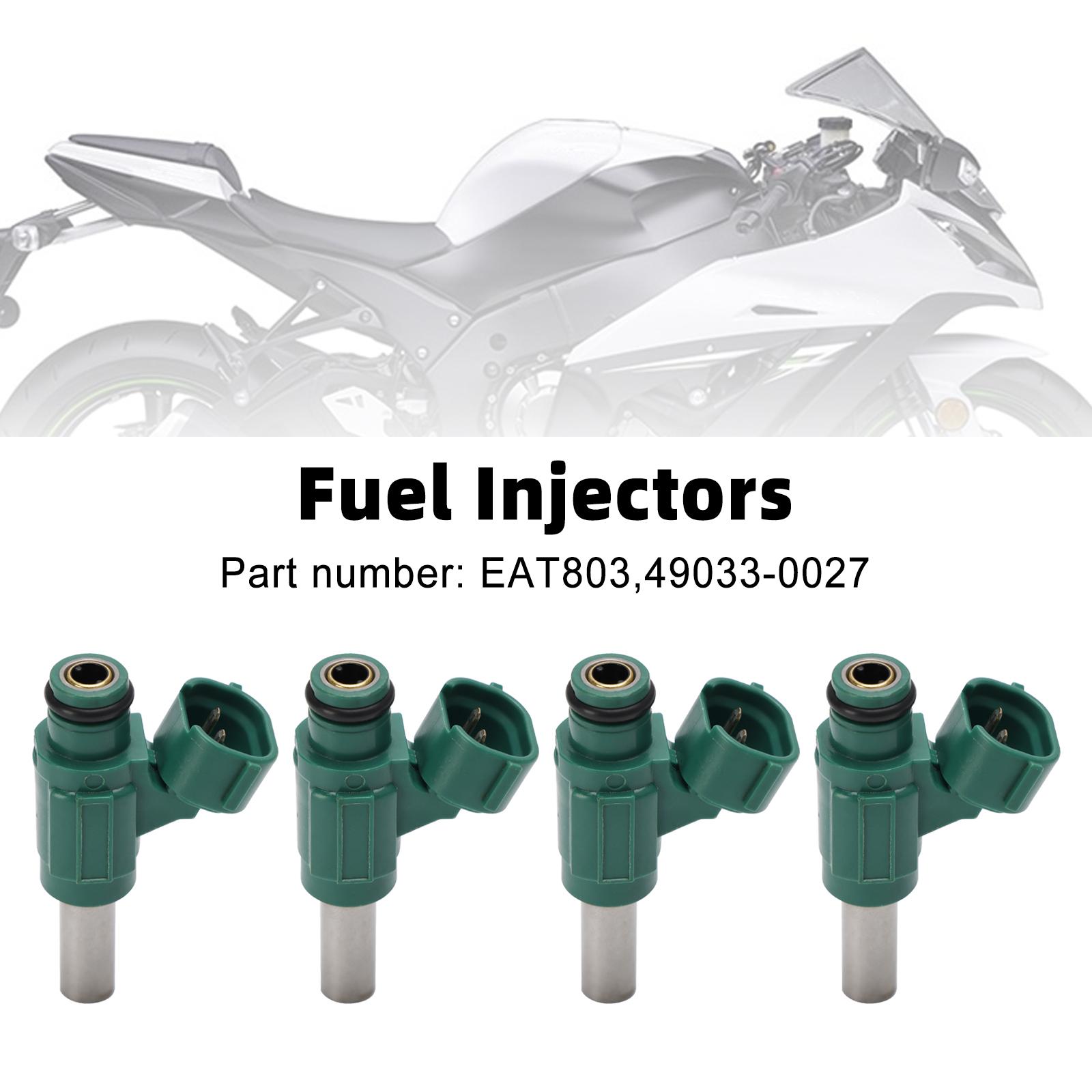 

4 шт. Топливная форсунка EAT803 подходит 49033-0027 для Kawasaki Ninja ZX10R ZX1000 2011-2017