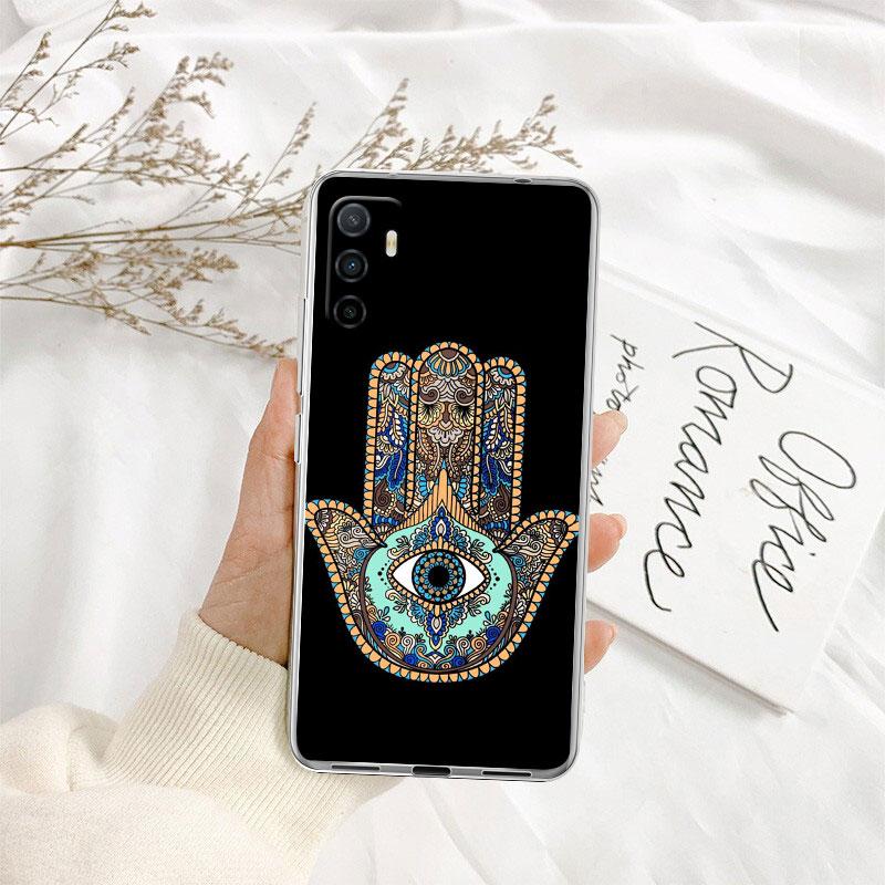 Hamsa Hand Amulet Psychedelic Case for Motorola G10 G20 G30 G31 G32 G34 G35 G41 G42 G50 G51 G52 G55 G60 G60S G62 G71 G72 G75