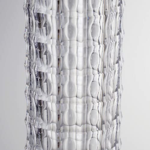 FOYER Unbreakable Vase, Polycarbonate, Crystal Series, 18cm H x 7cm W, 2300181