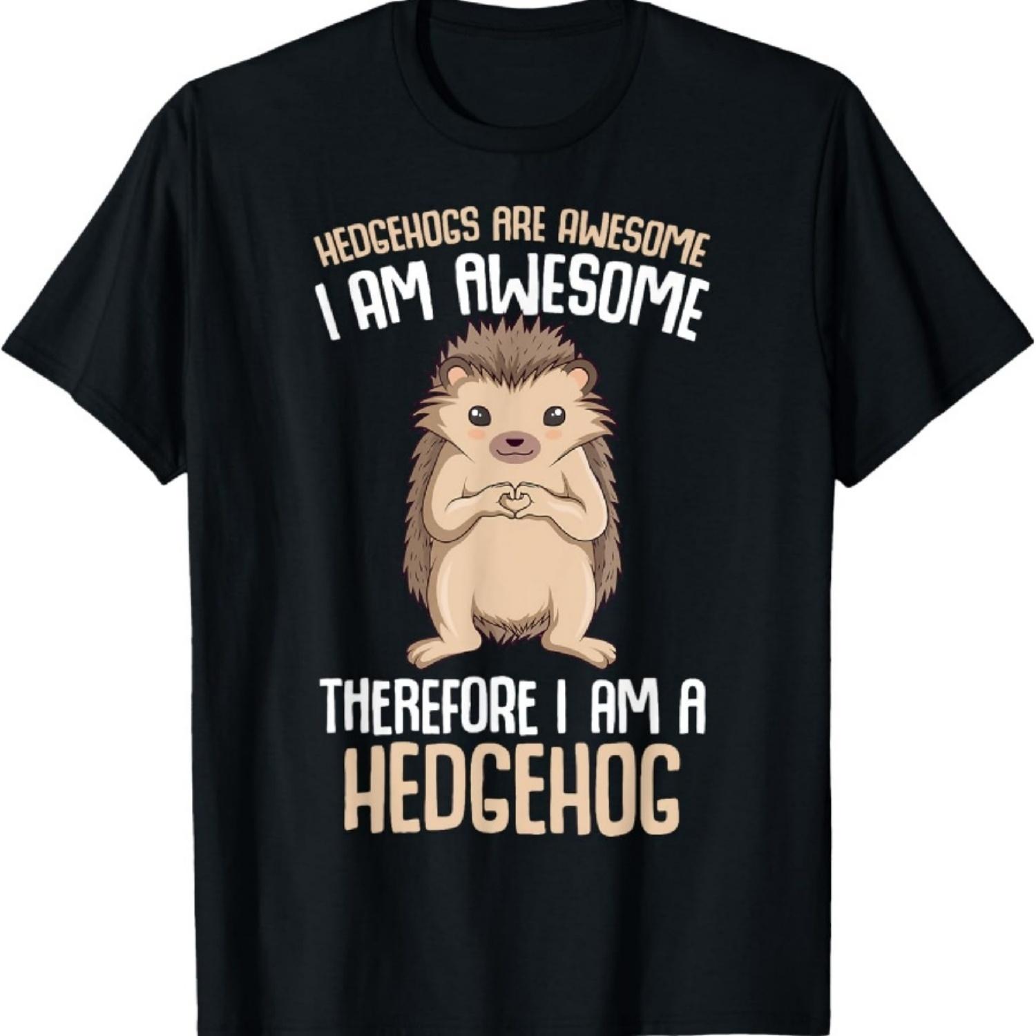 Ежики Потрясающие Детская Футболка для Девочек и Мальчиков с Ежиком S