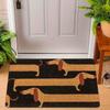1PC Dachshund Doormat Funny Sausage Dog Design for Front Door Entryway Non Slip Durable Floor Mat Perfect Gift