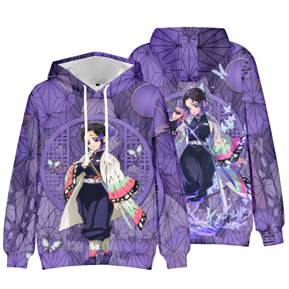 Moletons Demon Slayer 3D para Crianças Moletom Branco Lâmina Fantasma Roupas para Meninos Pulôver Casual Anime Harajuku Streetwear