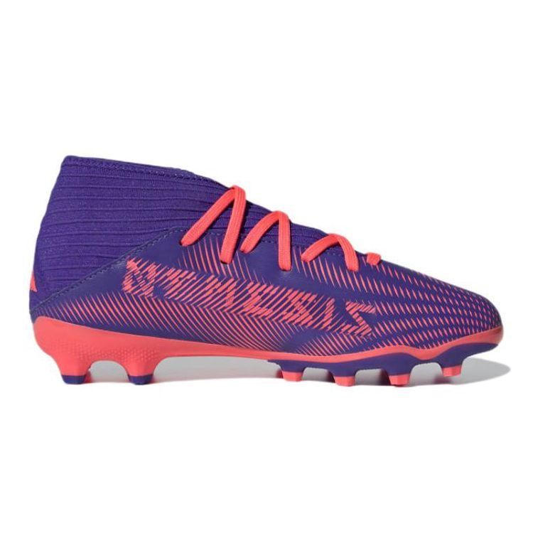 Adidas Nemeziz 3 Multi-Ground J Comfortable Non-Slip Durable Low-Top Kids Soccer Shoes Kids Soccer Shoes Blue EH0579