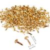 100pcs/Bag Mix Pattern Round Metal Brads DIY Scrapbooking Crafts Accessories For Home Decor Embellishment Fastener Supplies