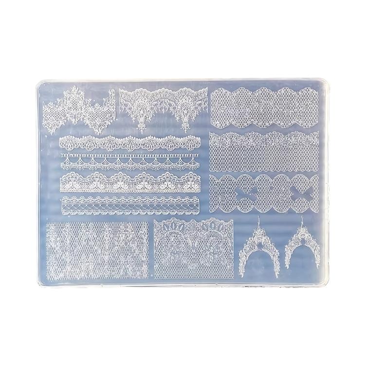 

Sturdy Silicone Mold For Nail Art Providing 3D Lace Designs That Facilitate Easy Demolding And Versatile Application In Various Settings M