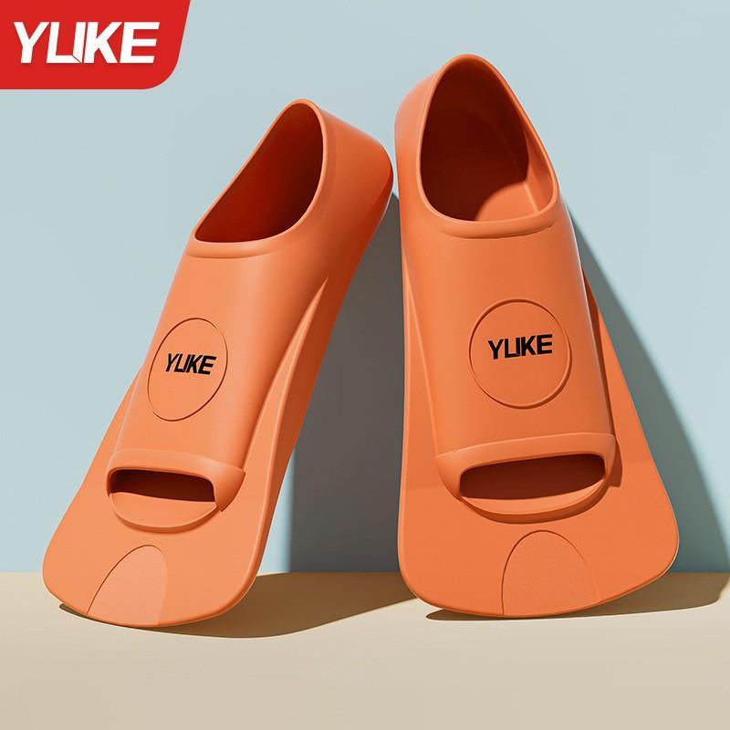 

Swimming Flippers Freestyle Set Special Breaststroke Training Short Rubber Diving Equipment Snorkeling XXS Recommended sizes 34-36 оранжевый